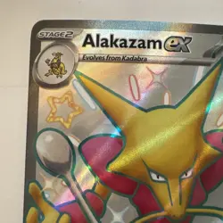 Pokemon TCG Alakazam ex 215/091 SV: Paldean Fates Shiny Ultra Rare Holofoil NM⭐ - Image 3
