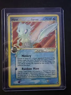 2006 Pokemon EX Dragon Frontiers Mew GOLD STAR Holo Foil 101/101 Delta Species - Image 1
