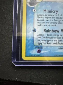 2006 Pokemon EX Dragon Frontiers Mew GOLD STAR Holo Foil 101/101 Delta Species - Image 5