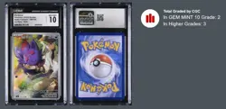 Korean POKEMON 2025 N's Zorua 108/100 SV9 CGC 10 GEM MINT POP 2 - Image 3