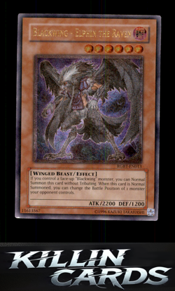 Blackwing - Elphin the Raven (UTR) RGBT-EN013 Ultimate Rare Raging Battle YuGiOh - Image 1