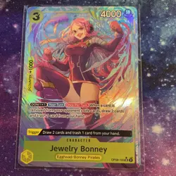 One Piece TCG Jewelery Bonney OP08-105 Alt Art - Image 1