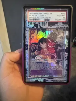 PSA 10 Monkey D. Luffy (Manga Alt Art) OP09-119 SEC - ONE PIECE Japanese 2024 - Image 1