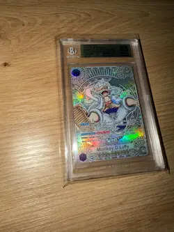 One Piece OP05‑119 Monkey D. Luffy Gold Foil BGS 9.5 – English SP Rare - Image 2