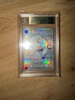 One Piece OP05‑119 Monkey D. Luffy Gold Foil BGS 9.5 – English SP Rare - Image 3