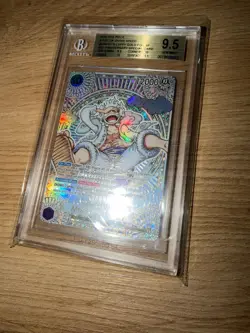 One Piece OP05‑119 Monkey D. Luffy Gold Foil BGS 9.5 – English SP Rare - Image 4