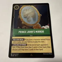 Prince John’s Mirror 98/204 Cold Foil Rare Disney Lorcana Shimmering Skies - Image 1
