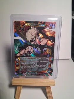 Agressive Clash SR 109/180 My Hero Academia TCG FOIL Universus Trading Card Game - Image 1