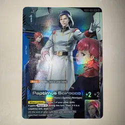 GUNDAM TCG CARD GAME GD03-084 PAPTIMUS SCIROCCO (R+) FOIL - STEEL REQUIEM - Image 1