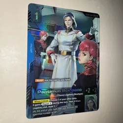 GUNDAM TCG CARD GAME GD03-084 PAPTIMUS SCIROCCO (R+) FOIL - STEEL REQUIEM - Image 2