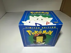 Pokemon Togepi 1999 Burger King Trading Card Gold Plated 23k Blue Nintendo New - Image 1