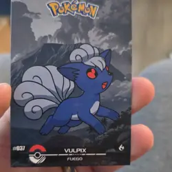 Pokemon TCG Vulpix 037 Crystal Card Collection Fuego Nintendo 2025 - Image 1