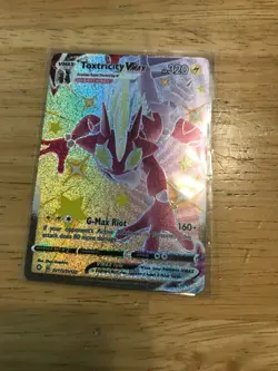 Pokemon card toxtricity VMAX shiny gigantamax 2021 near mint - Image 1