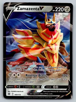 Prize Pack Series Cards #105/172 Zamazenta V - Image 1