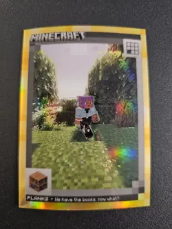 2024 Panini Minecraft Trading Cards Planks Gold prizm #37/49 SSP No. 106 - Image 1