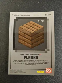 2024 Panini Minecraft Trading Cards Planks Gold prizm #37/49 SSP No. 106 - Image 2