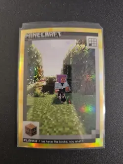 2024 Panini Minecraft Trading Cards Planks Gold prizm #37/49 SSP No. 106 - Image 3