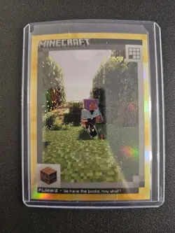 2024 Panini Minecraft Trading Cards Planks Gold prizm #37/49 SSP No. 106 - Image 4