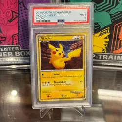 PSA 9 2010 Pikachu World Collection Promo English Graded Card - Image 1