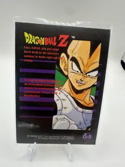 Dragon Ball Z - GOHAN 1999 JPP/AMADA G-5 Gold Foil Trading Card Ex - Image 2