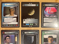 Star Trek CCG: First Edition Black Border Premiere - Nine Card Rare Lot - Image 2