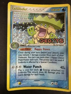 Ludicolo 19/107 Reverse Holo Rare 19/107 Stamped EX Deoxys Pokemon Card - Image 4