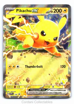 Pikachu EX SVP106 - SV Black Star Promo - Pokemon Card - Near Mint - Image 1
