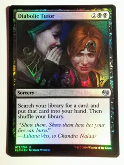 Diabolic Tutor Foil Kaladesh: Mtg Card NM - Image 1