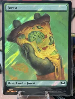 Forest (#314) - ⚡ Surge Foil ⚡TMT NM MTG Forest Pizza TMNT Magic Card - Image 1