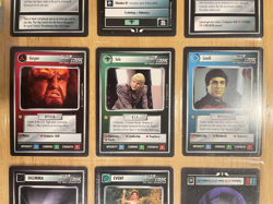 Star Trek CCG: First Edition Black Border Premiere - Nine Card Rare Lot - Image 3