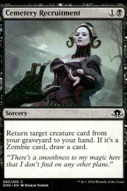 Cemetery Recruitment 083/208 Eldritch Moon MTG Magic the Gathering card - Image 1