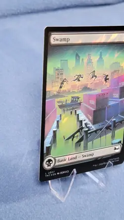 Surge Foil TMNT Full Art Swamp Land Magic the Gathering Mtg 307 NM C - Image 5