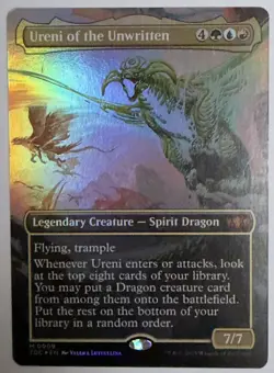 MTG ~ Ureni of the Unwritten (Foil) Tarkir: Dragonstorm Commander ~ NM ~ Mythic - Image 1