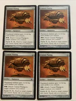 4x Cranial Plating - NM - Playset - Fifth Dawn - MTG - Affinity Pauper - Image 1
