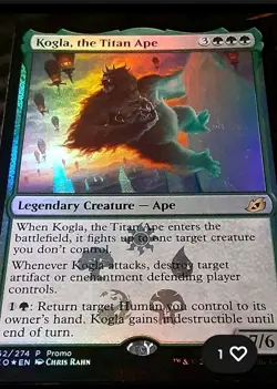 Kogla the Titan Ape FOIL , Ikoria Near Mint, MTG Promo - Image 1