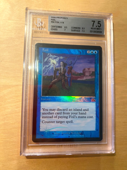 MTG Foil Foil Prophecy Beckett Graded 7.5 NM+ - Image 1