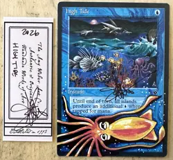 MTG High Tide Alter Altered Sketch Art Amy WEBER Magic - Image 1