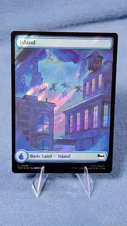 Surge Foil TMNT Full Art Island Land Magic the Gathering Mtg 306 NM B - Image 2