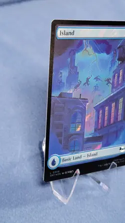 Surge Foil TMNT Full Art Island Land Magic the Gathering Mtg 306 NM B - Image 4