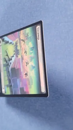 Surge Foil TMNT Full Art Swamp Land Magic the Gathering Mtg 307 NM A - Image 4