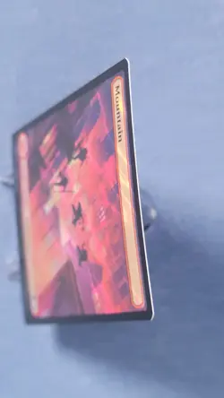 Surge Foil TMNT Full Art Mountain Land Magic the Gathering Mtg 308 NM A - Image 3