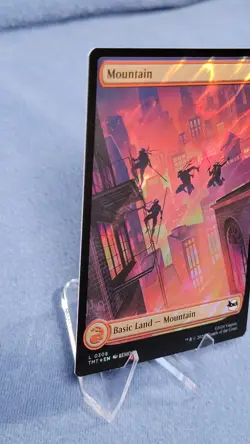 Surge Foil TMNT Full Art Mountain Land Magic the Gathering Mtg 308 NM A - Image 5