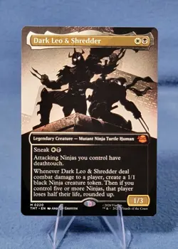 Dark Leo & Shredder (Borderless) Teenage Mutant Ninja Turtles - Near Mint - Image 1