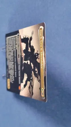 Dark Leo & Shredder (Borderless) Teenage Mutant Ninja Turtles - Near Mint - Image 4