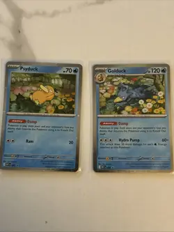 Pokemon Psyduck #007 & Gold Duck #008 English MEP Black Star Promo Cosmos Holo - Image 5