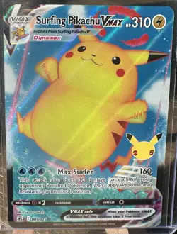 Pokemon - Surfing Pikachu Vmax 009/025 - Celebrations 25th Anniversary - Image 2