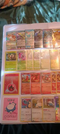 Pokemon Card Collection Lot Eevee, Pikachu,Mew, Snorlax - Image 2