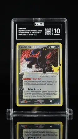 2021 Pokemon Umbreon Gold Star Celebrations TAG 10 Gem Mint #17/17 - Image 1