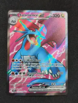 Pokemon TCG Salamence EX Full Art Holo Ultra Rare Card 177/159 Journey Together - Image 1