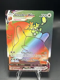Pokemon Greedent VMAX 272/264 - Sword & Shield Fusion Strike - Pokemon TCG - Image 1